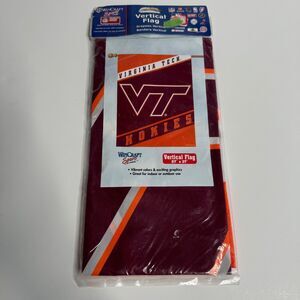 Virginia Tech Vertical Flag 27" x 37" VT Hokies NEW